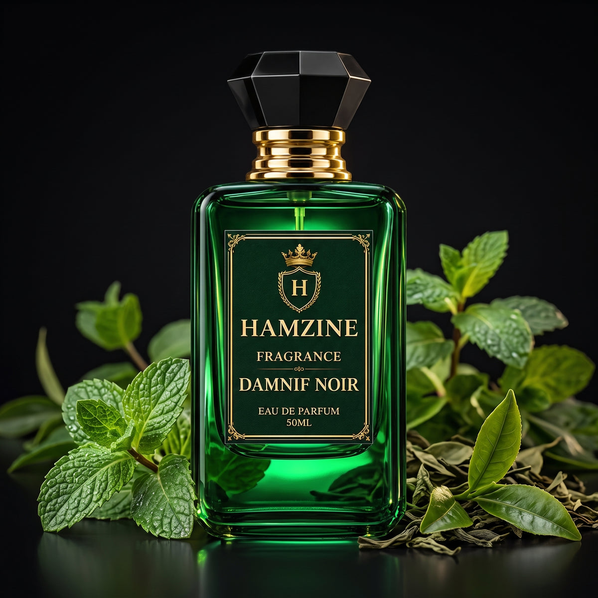 Dahnil Noir by Hamzine Fragrance | Citrus Green Eau De Parfum 50ML