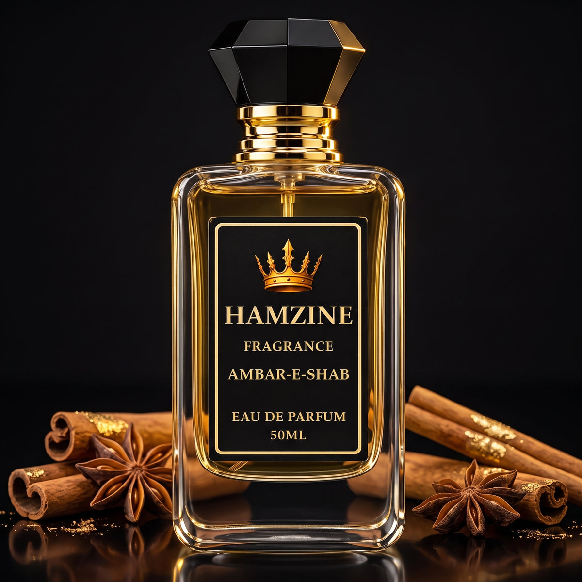 Ambar-e-Shab by Hamzine Fragrance | Amber Night Eau De Parfum | 50ML